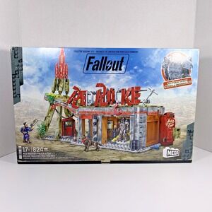 MEGA Fallout Action Figures Building Toys Red Rocket Truck Stop - 824 Pieces NIB